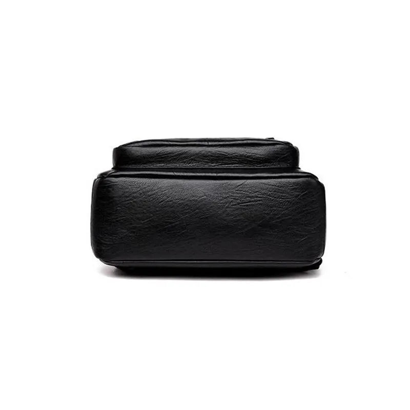 PU Leather Backpack for Women – Travel Shoulder Bag & School Rucksack