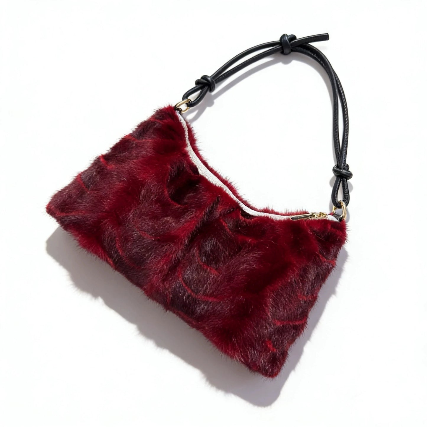 Faux Fur Shoulder Bag – Luxury Women's Crossbody Handbag