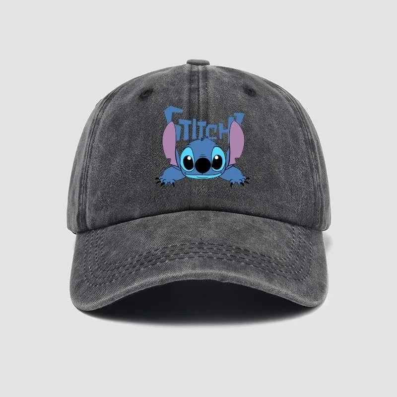 Stitch Cartoon Baseball Cap – Kawaii Anime Snapback Hat