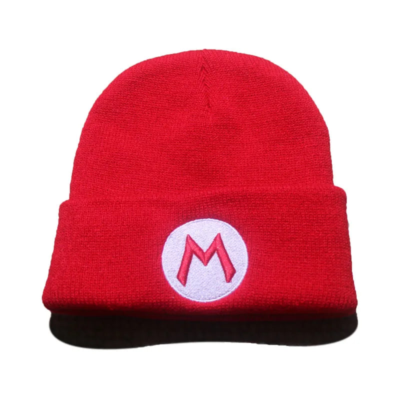 Super Mario Wario Embroidered Knit Beanie – Cosplay Kawaii Hat