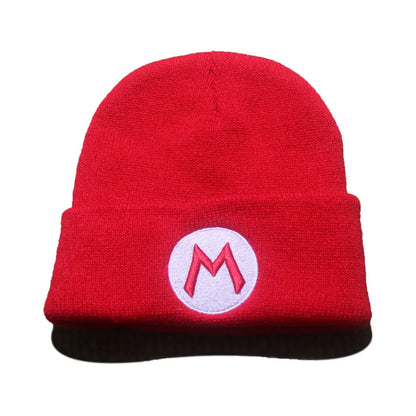 Super Mario Wario Embroidered Knit Beanie – Cosplay Kawaii Hat