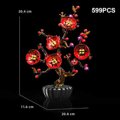 Botanical Flower Building Blocks Set – DIY Potted Plant Model