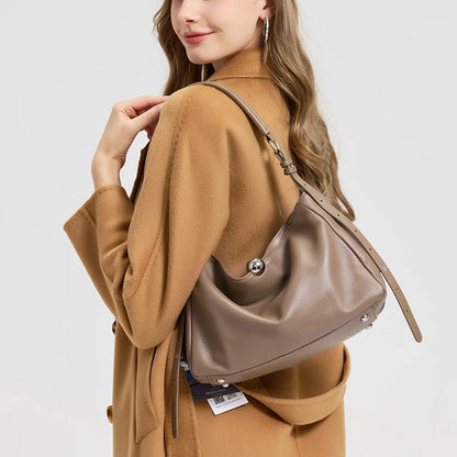 Women's Genuine Leather Crossbody Bag Large Capacity
