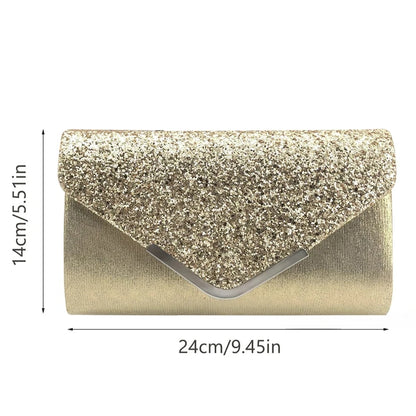 Sparkling Sequin Evening Clutch Bag for Wedding & Formal Events