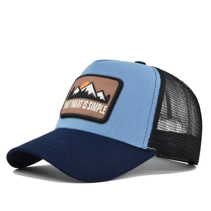 Mesh Breathable Baseball Cap – Embroidery Letter Outdoor Sports Hat