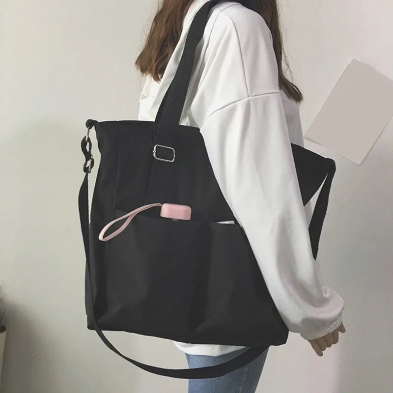 Waterproof Oxford Tote Bag – Large Capacity Women's Shoulder & Crossbody Bag