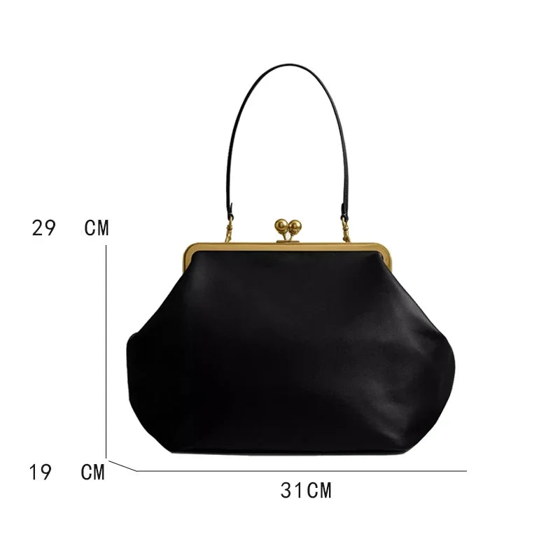 Kisslock Frame Handbag – Women's Luxury Evening Bag