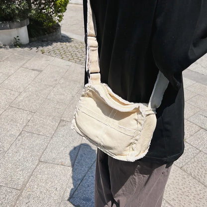 Canvas Crossbody Bag – Retro Vintage Messenger for Women & Men