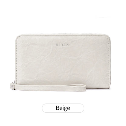 RFID Blocking Women's Large Accordion Wallet Clutch