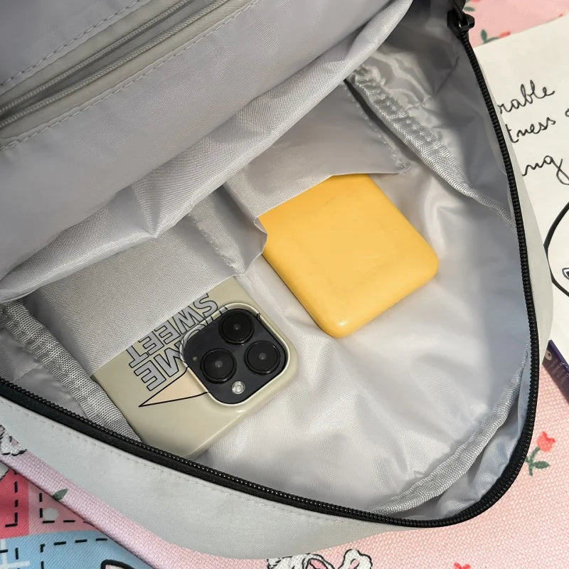 Waterproof Nylon Flip Backpack – Women's Travel & College Bookbag
