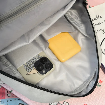 Waterproof Nylon Flip Backpack – Women's Travel & College Bookbag