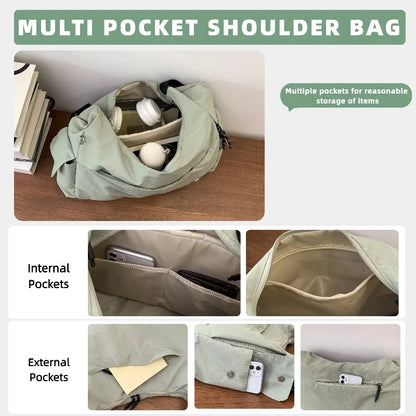 Hobo Shoulder Bag Women's Casual Multi-Pocket Sling
