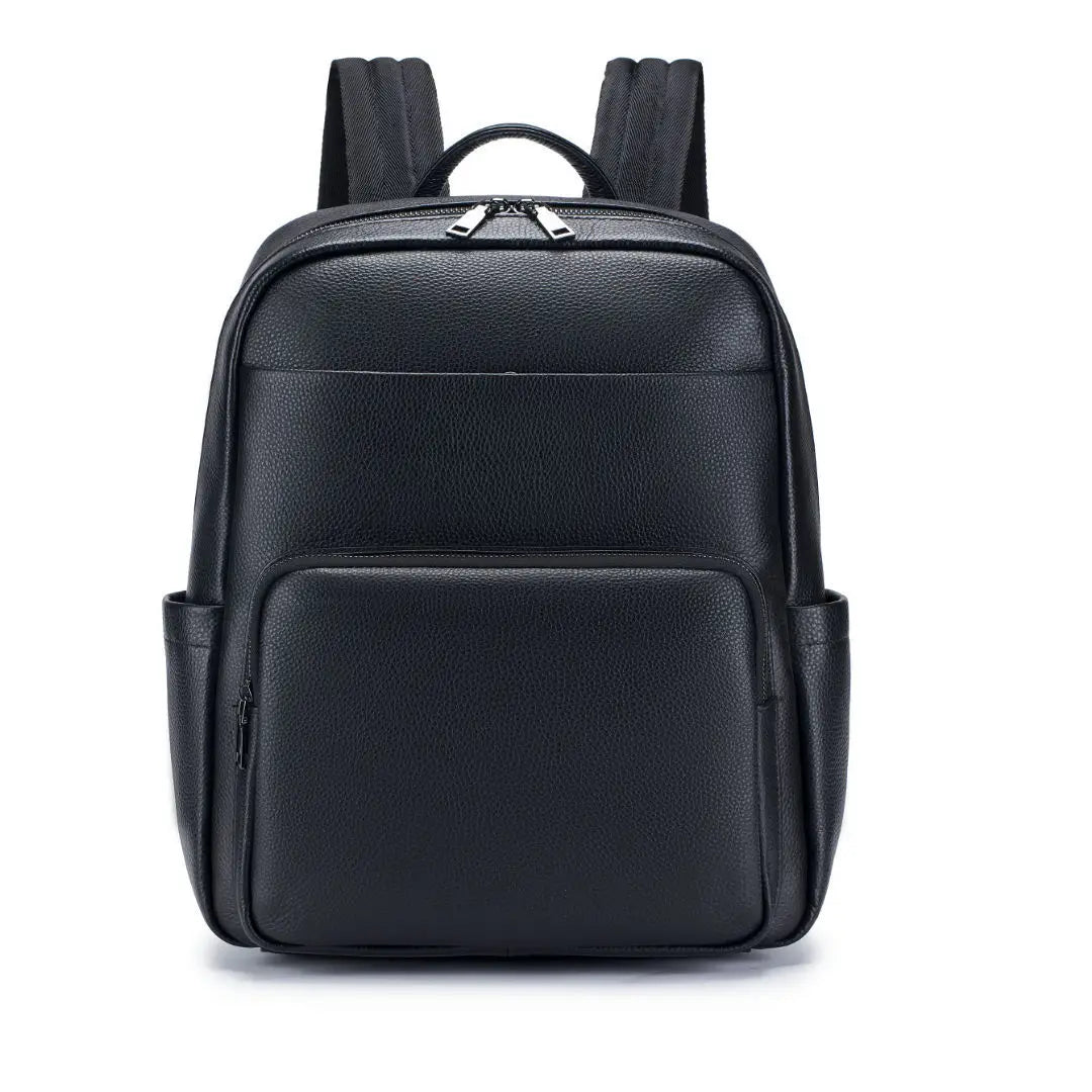 Genuine Leather Men's Large Backpack – Laptop & Travel Bag