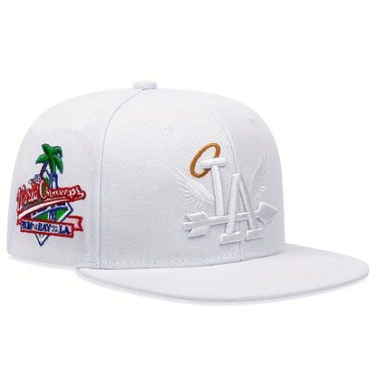 NY Embroidery Snapback Baseball Cap – Unisex Flat Brim Hat