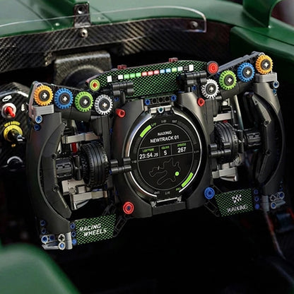Racing Steering Wheel MOC Building Blocks – F1 Supercar Simulation Bricks