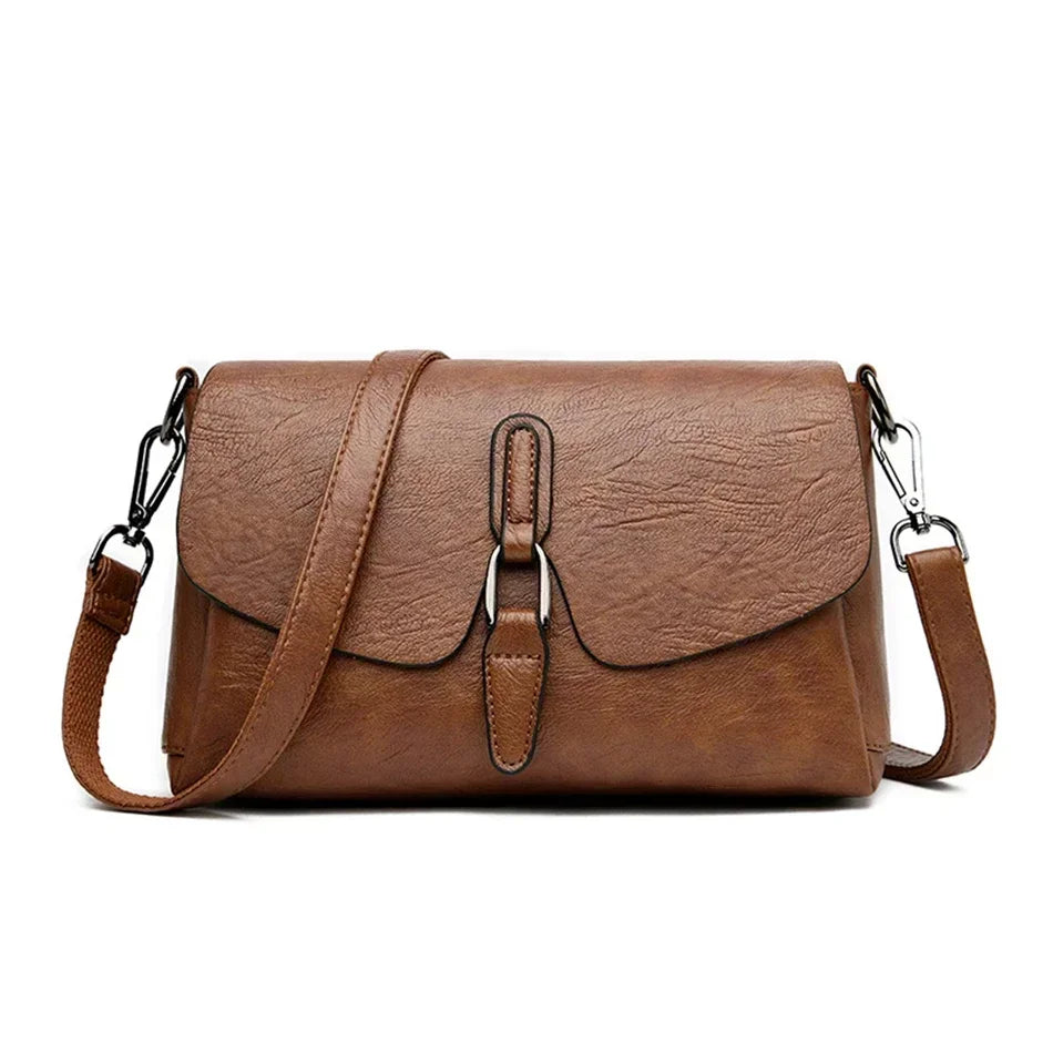 3-Layer Leather Crossbody Shoulder Bag for Women – Luxury Designer Handbag