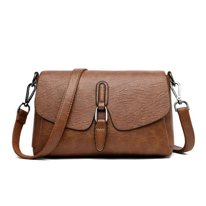 3-Layer Leather Crossbody Shoulder Bag for Women – Luxury Designer Handbag