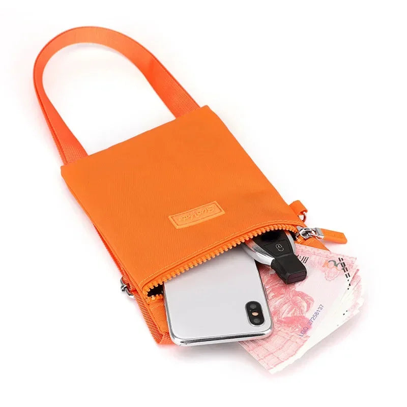 Canvas Mini Nylon Phone Zero Version Mobile Sweet Korean Bag Neck Versatile Fresh Shoulder Girl