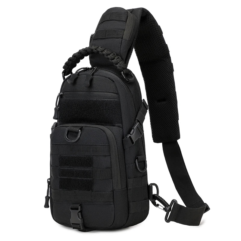 Tactical Sling Chest Bag for Men – MOLLE Shoulder Pack for Hiking & Outdoors
