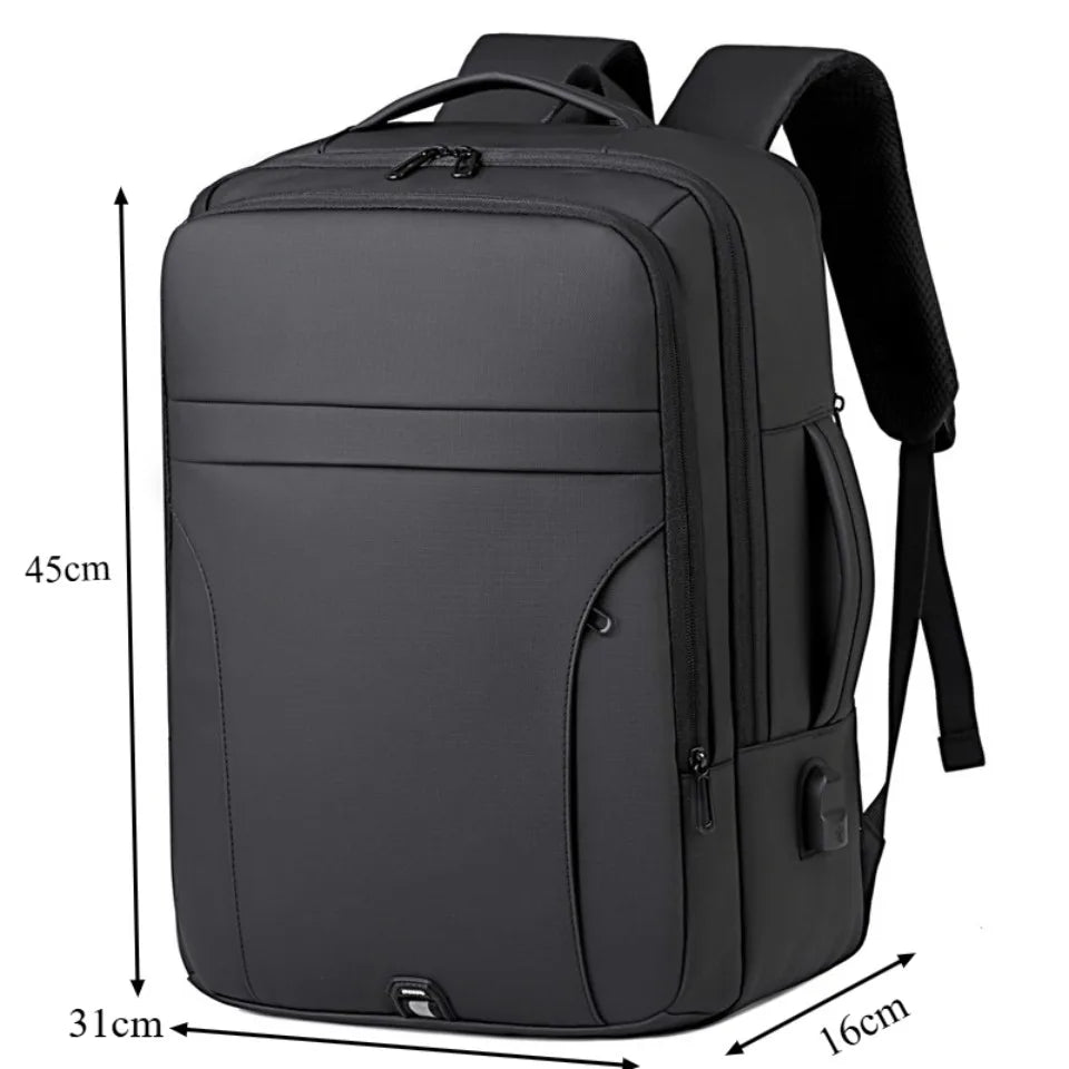 Large Capacity Laptop Backpack with USB Charging Port