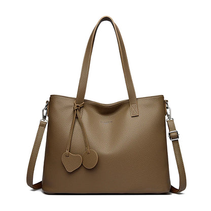 Soft Leather Tote Bag for Women – Designer Shoulder & Crossbody Handbag