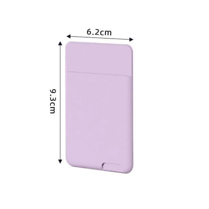 Silicone Phone Card Holder – Self-Adhesive Stick-On Wallet