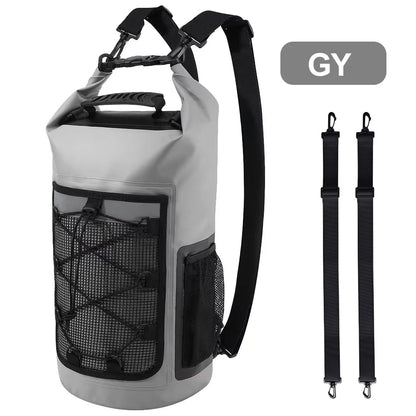 25L Waterproof Roll-Top Dry Bag Backpack for Beach & Water Sports