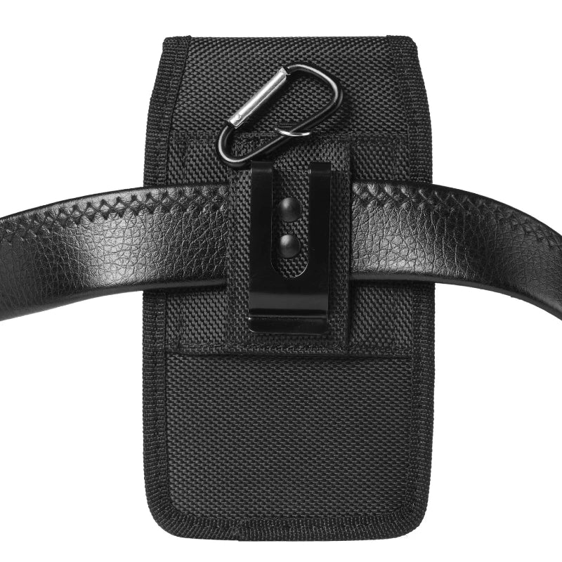 Nylon Cell Phone Waist Bag – Fanny Pack with Belt Loop for Men & Women