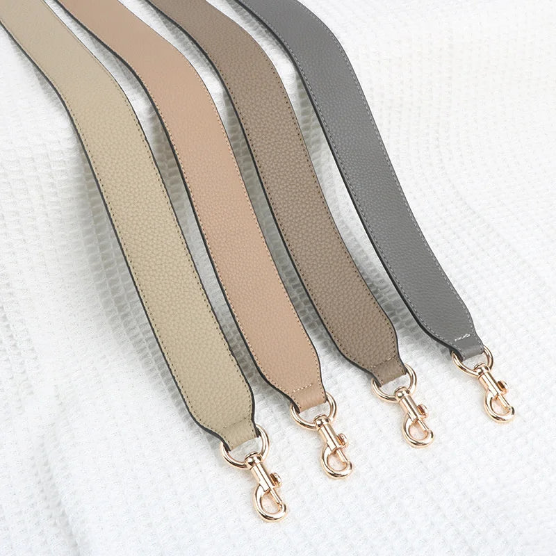 Leather Bag Wrist Strap with Metal Hardware