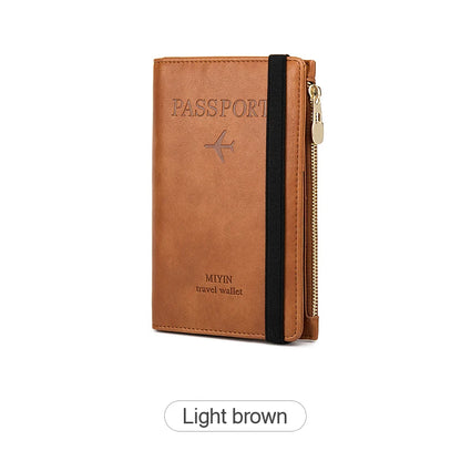 RFID Blocking Passport Holder – Protective Travel Document Case for Women & Men