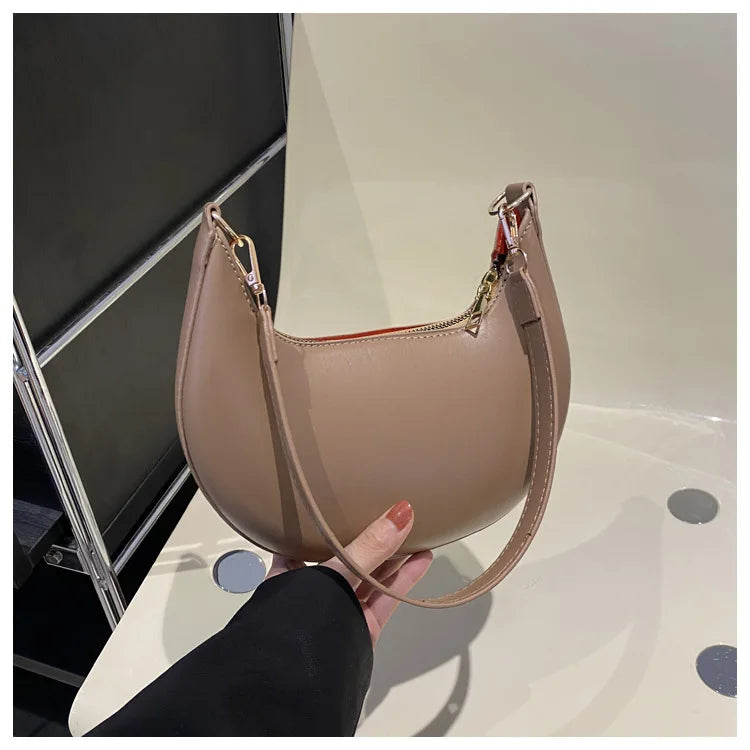 Crescent Shoulder Bag – Luxury Women's Vegan Leather Handbag