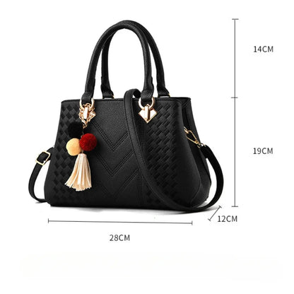 Leather Women's Tote Handbag – Vintage Luxury Shoulder Bag