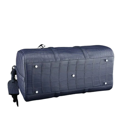 Crocodile Belly Leather Duffle Bag – Men's Luxury Travel Bag