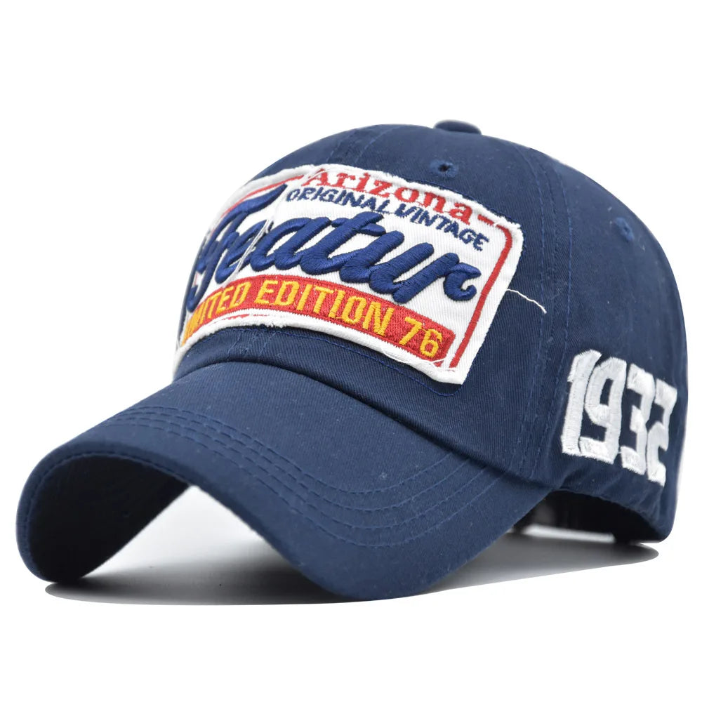 Letter Embroidery Baseball Cap – Hip Hop Streetwear Vintage Hat