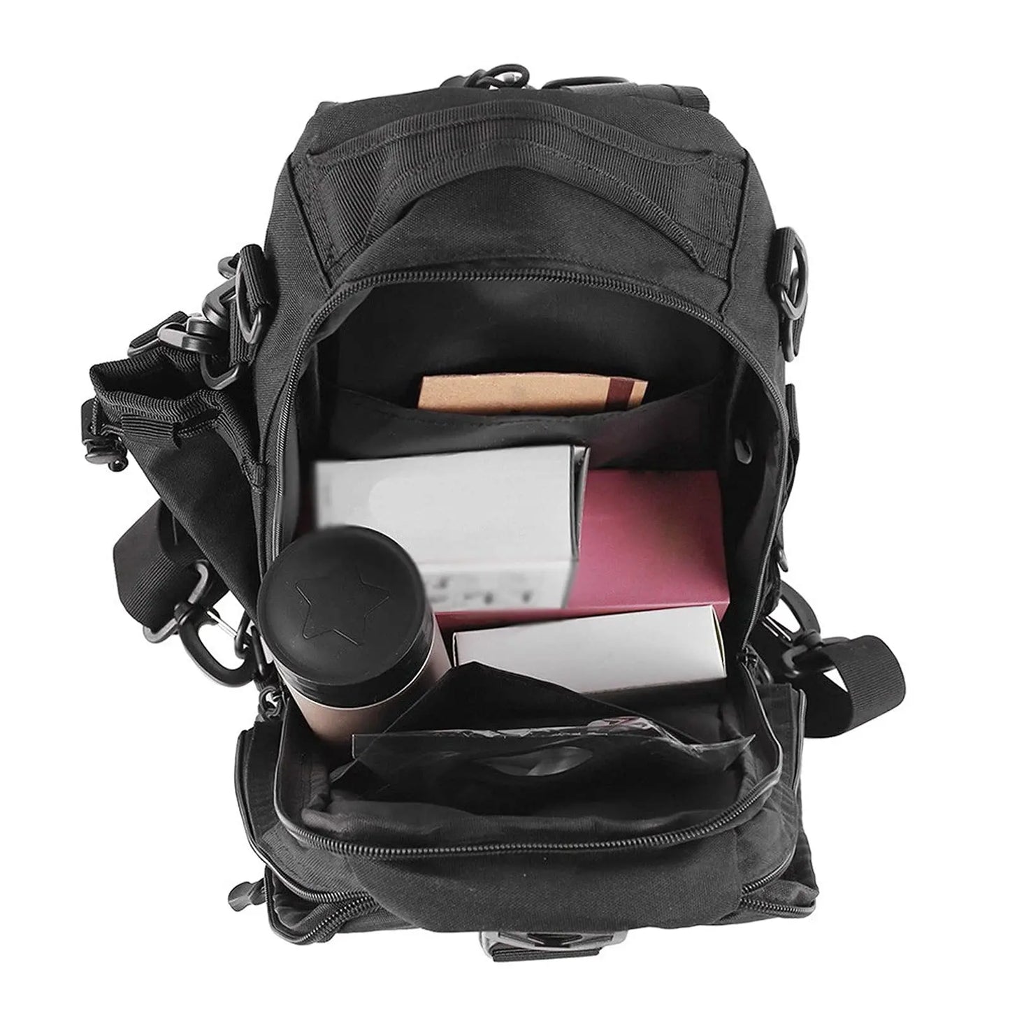 Tactical Sling Bag – Single Shoulder MOLLE Chest Pack for Hiking & Hunting