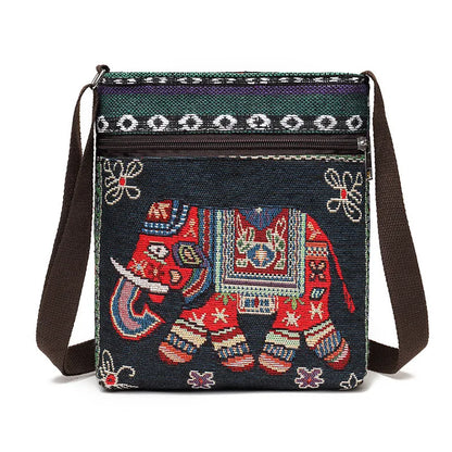 Embroidered Crossbody Bag – Boho Ethnic Phone Purse for Women