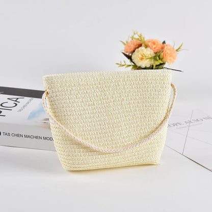 Straw Woven Crossbody Bag – Summer Beach Shoulder Bag