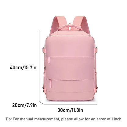 Expandable Travel Backpack with Laptop Compartment – Carry-On Business Bag