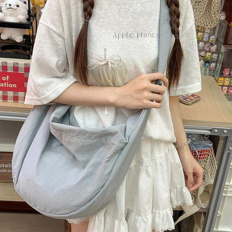 Large Capacity Nylon Crossbody Shoulder Bag – Casual Women's Hobo Tote