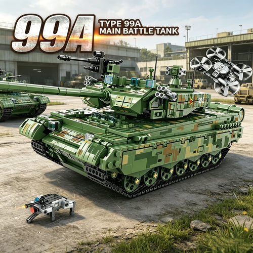 Type 99A Main Battle Tank Building Blocks Set – 1426 Pcs Military Bricks Model