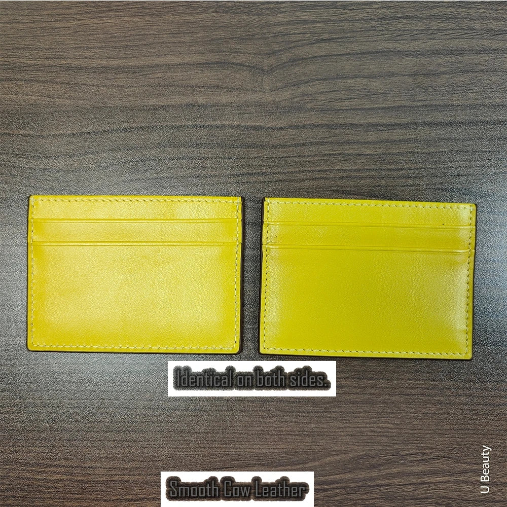 Crocodile Leather Slim Card Wallet – 4-Slot Credit Card Holder for Women