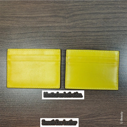 Crocodile Leather Slim Card Wallet – 4-Slot Credit Card Holder for Women
