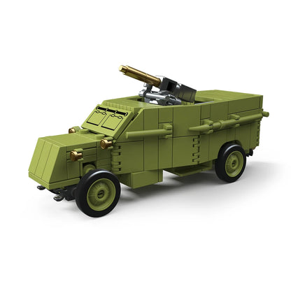 WWI Military Jeep Building Blocks Set – Army Vehicle Model Toy