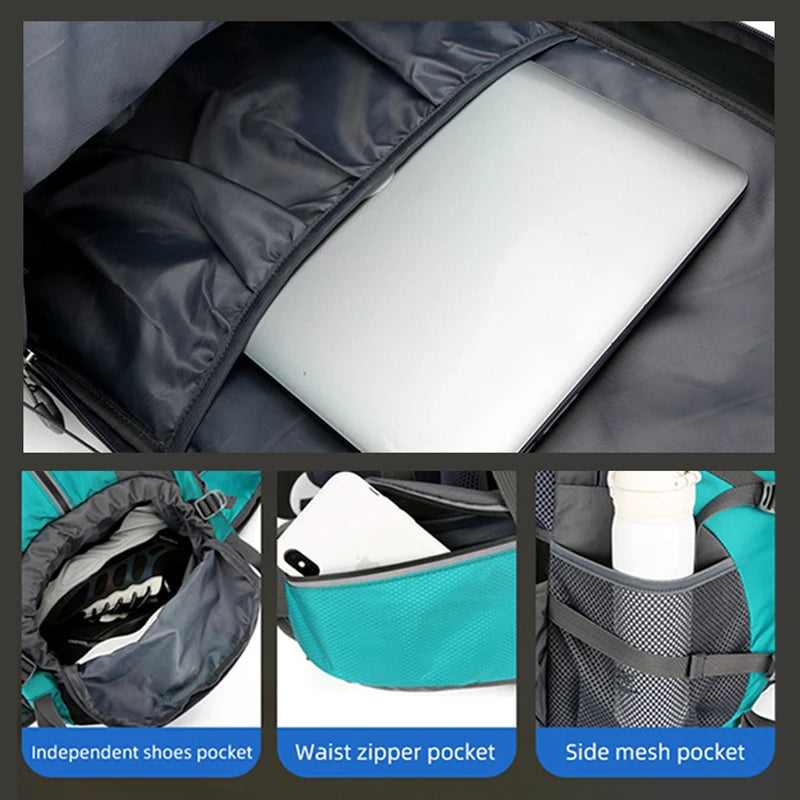 Hiking Backpack 50L Outdoor Sport Travel Bag with Reflective Strip