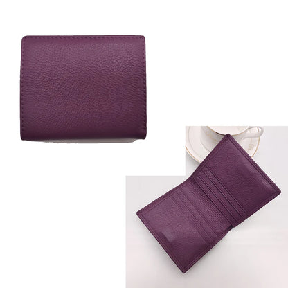 Slim Bifold Wallet – Unisex Short Wallet with Card Holder