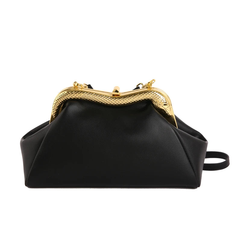 Luxury Evening Clutch Bag – Women's Elegant Chain Purse for Wedding & Party
