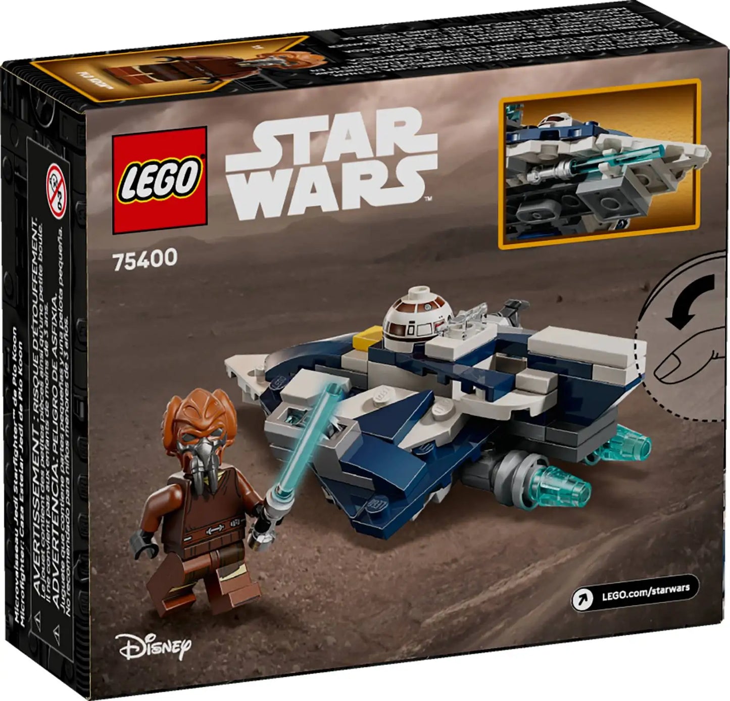 LEGO Star Wars Plo Koon's Jedi Starfighter Microfighter 75400