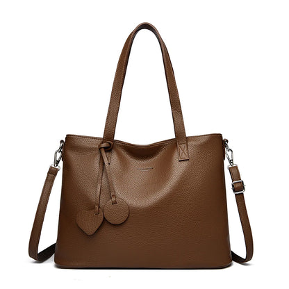 Soft Leather Tote Bag for Women – Designer Shoulder & Crossbody Handbag