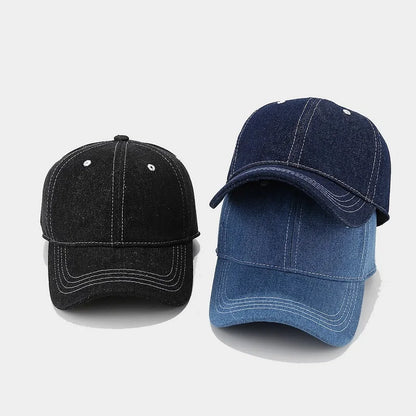 Denim Baseball Cap – Unisex Snapback Sun Visor Hat