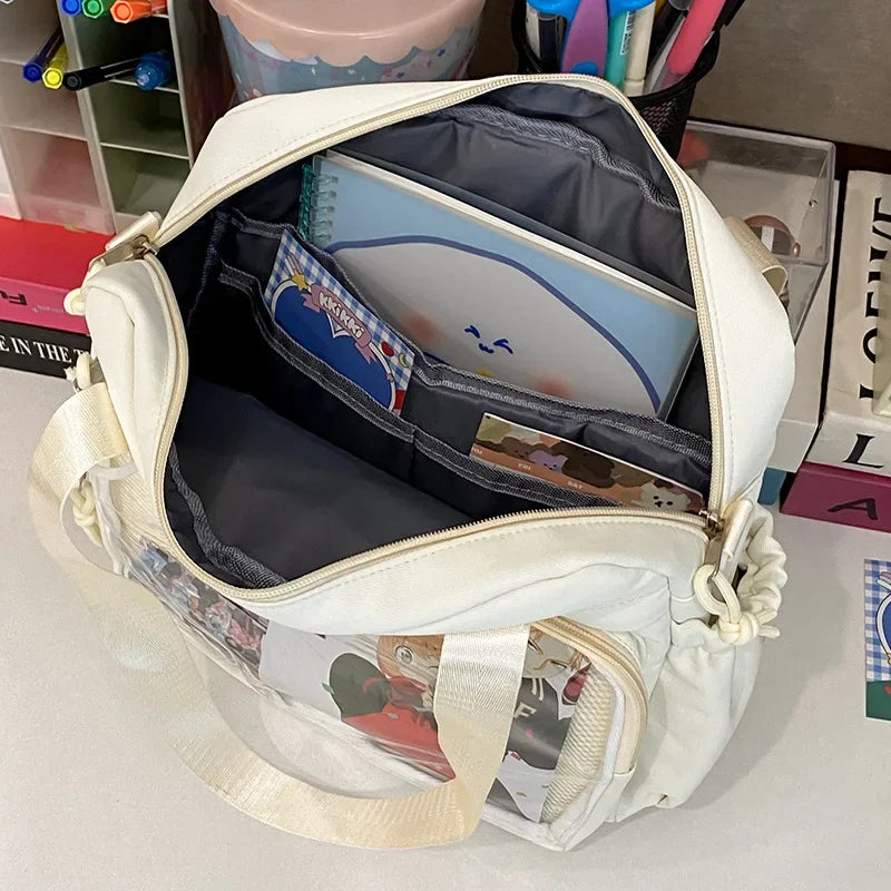 Nylon Ita Bag – Y2K Japanese Preppy Crossbody Shoulder Bag